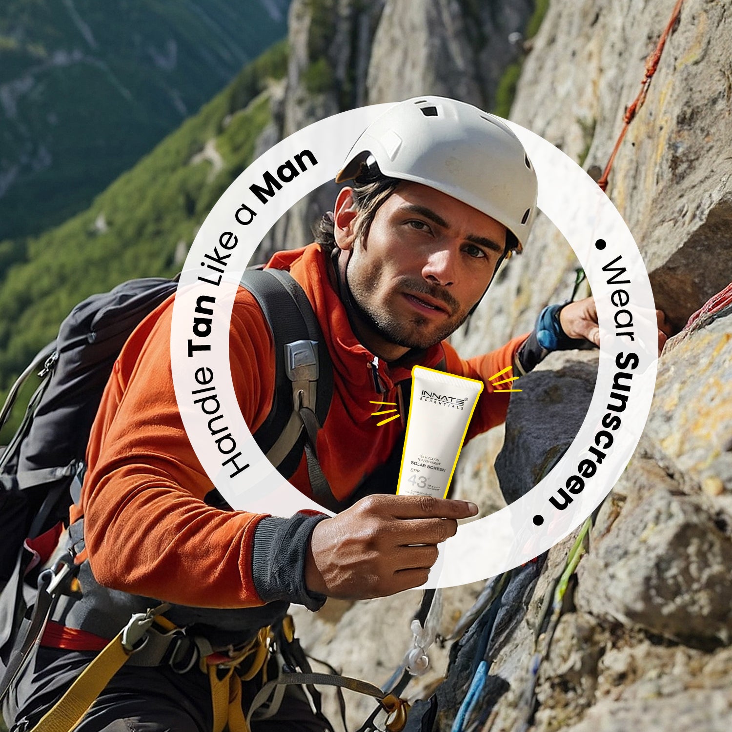 india's first transparent sunscreen with spf43, pa++++
Innate Solar Screen SPF 43
Handle tan like a man, Wear Sunscreen