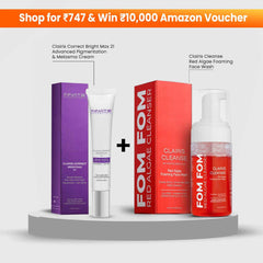 Glow Fix Combo - Clairis Correct Bright Max 21 + Fom Fom Face Wash