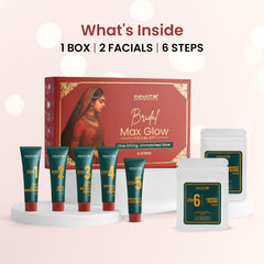 bridal max glow facial kit( pack of 2 facials) one sitting, unmatched glow