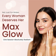 bridal max glow facial kit( pack of 2 facials) one sitting, unmatched glow