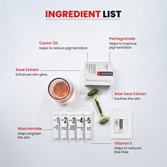 Innate Pomegranate Collagen Facial Kit With Sheet Mask for melasma, pigmentation and dark spots