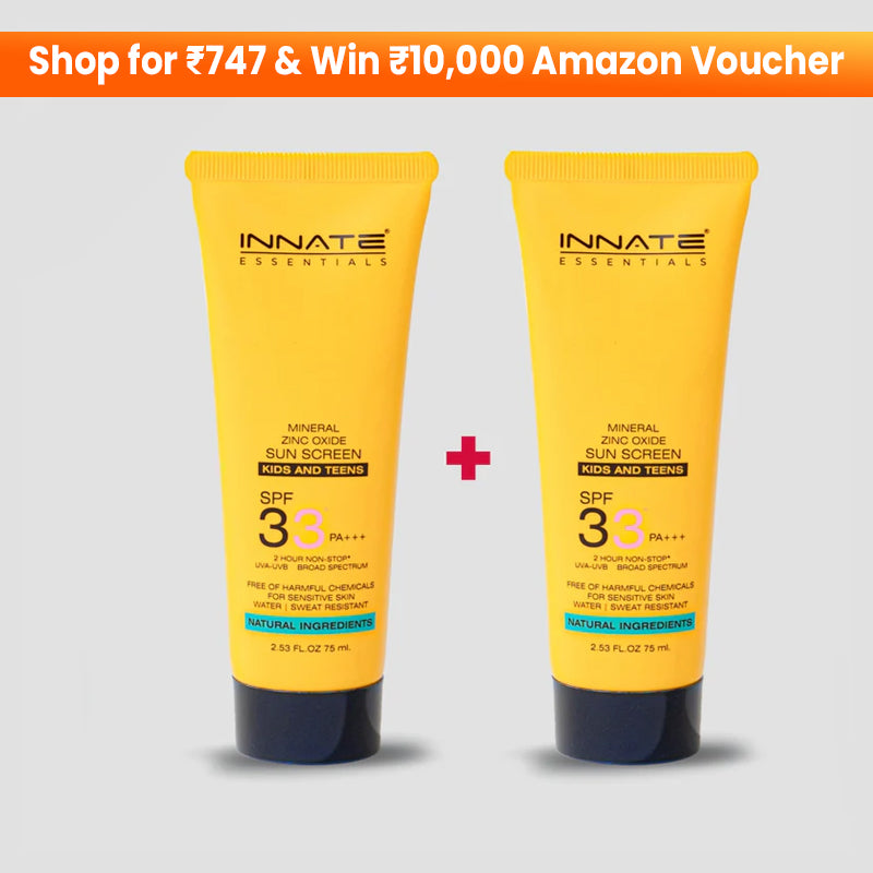 Innate Mineral Kids & Teens Sunscreen SPF 33 - Combo(Pack of 2)
