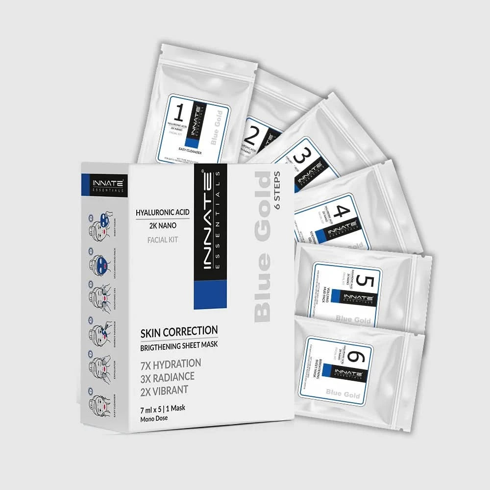 Blue Gold Hyaluronic Acid Facial + Serum Combo