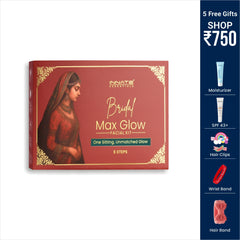 Innate Essentials Bridal Max Glow facial kit packaging with product details on a white background