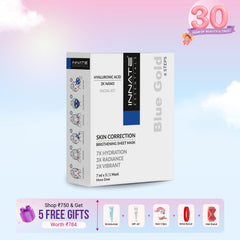 Innate Blue Gold Hyaluronic Acid Facial Kit With Sheet Mask