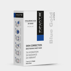 Innate Blue Gold Hyaluronic Acid Facial Kit With Sheet Mask