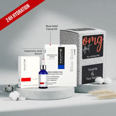 Blue Gold Hyaluronic Acid Facial + Serum Combo