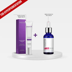 Clairis Alternate Day Combo (Alpha Arbutin & Zinc Face Serum + Clairis Correct Bright Max 21 Cream)