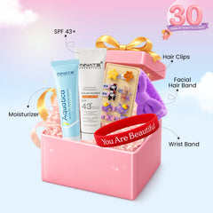 5 Freebies 🎀 (Moisturizer, SPF 43, Hair Clips, Facial Hair Band + Wrist Band)