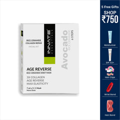 Innate Essentials facial kit packaging with product details on a white background