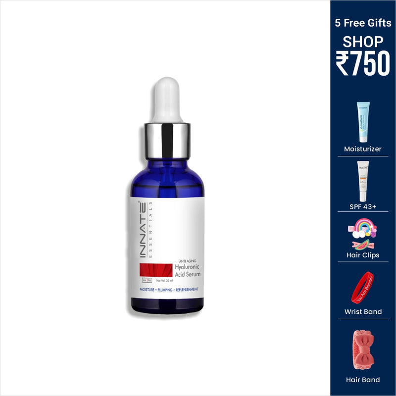Innate Skincare serum bottle with dropper on a white background