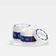 Two jars of cream with decorative labels on a white background. Innate Velvet Silk Intense Moisture Cream (Pack of 2)