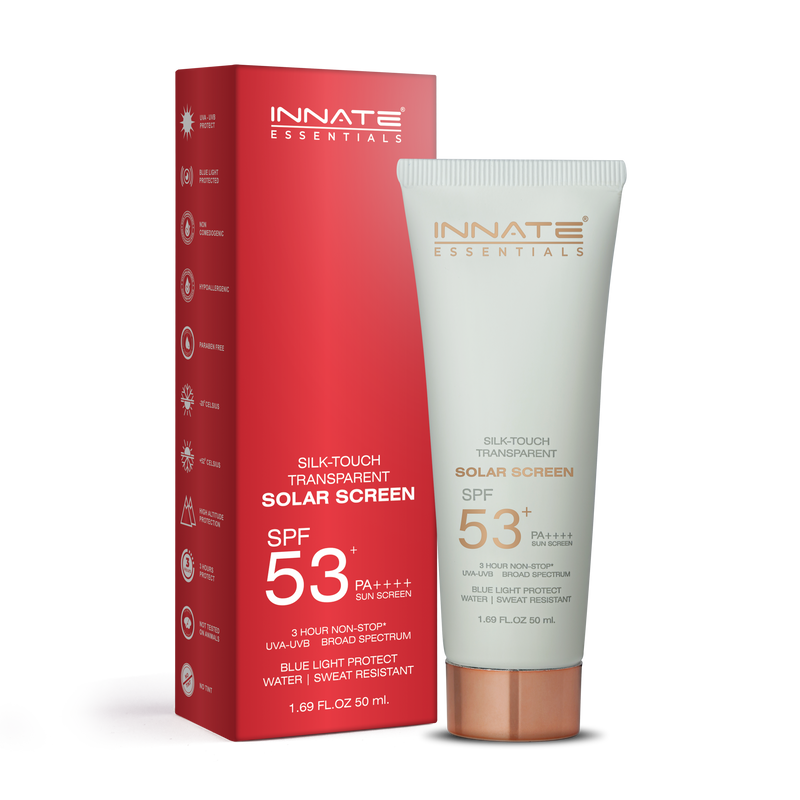 india's first transparent sunscreen with spf53, pa++++

Innate Solar Screen SPF 53
