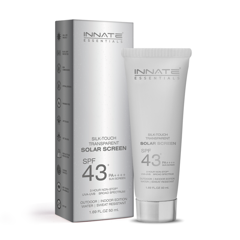 india's first transparent sunscreen with spf43, pa++++

Innate Solar Screen SPF 43