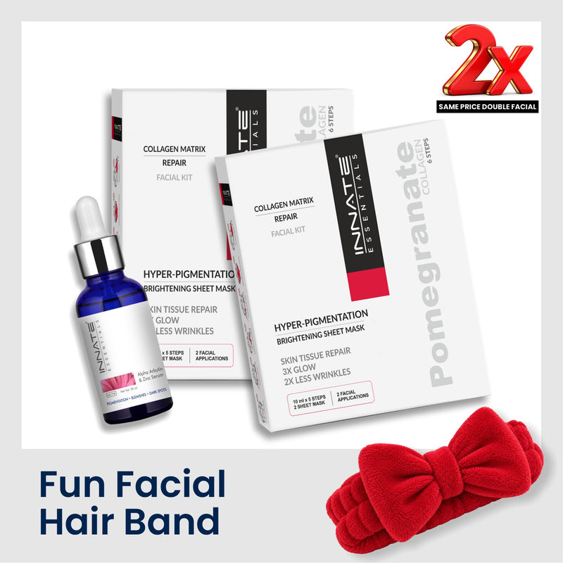 Hyperpigmentation Facial (2 Kits | 4 Facials) + Serum Combo