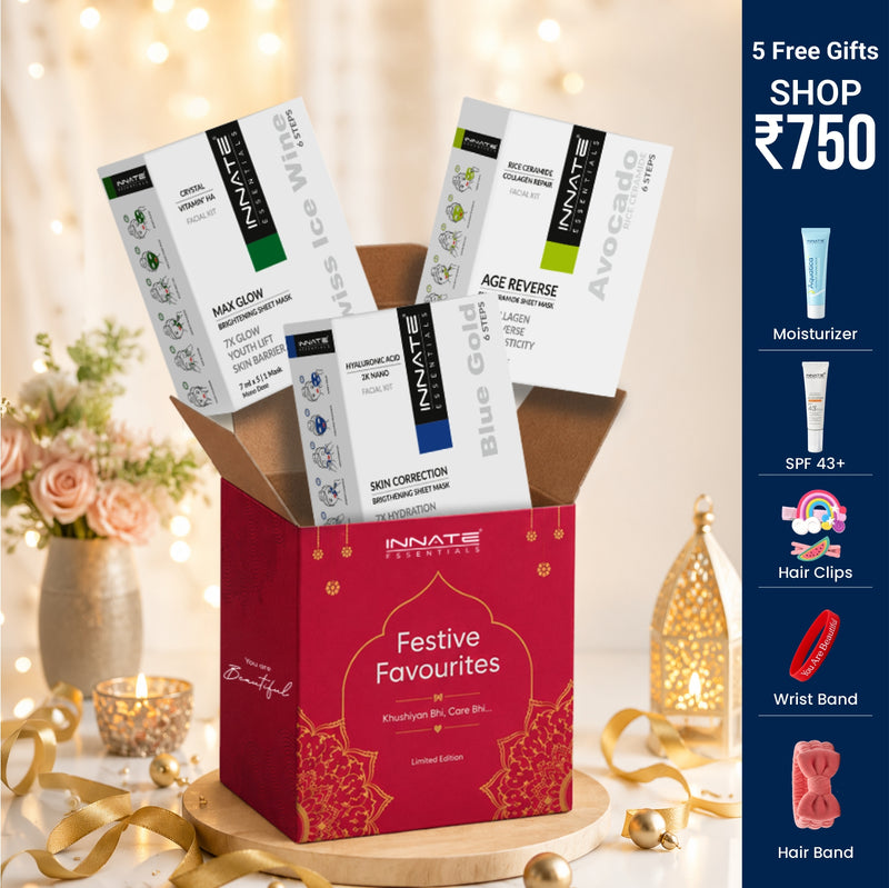 Festive Favourites Facial Trio (PACK OF 3 FACIALS) | 6 Facial Applications