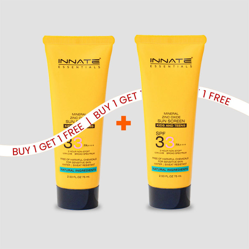 Innate Mineral Kids & Teens Sunscreen SPF 33 - Combo(Pack of 2)