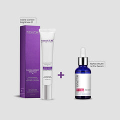 Clairis Alternate Day Combo (Alpha Arbutin & Zinc Face Serum + Clairis Correct Bright Max 21 Cream)