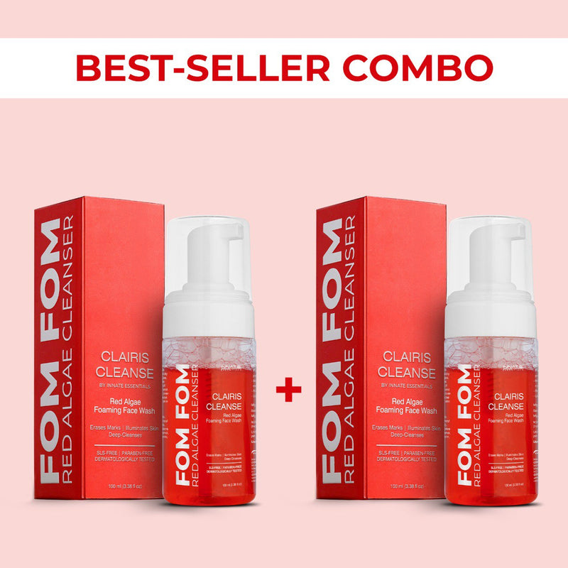 Clairis Cleanse - Red Algae Foaming Face Wash Combo ( Pack of 2)