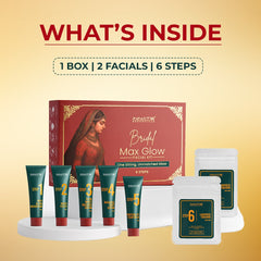 Innate Bridal Max Glow Facial Kit - 6 Steps | 2 Facials
